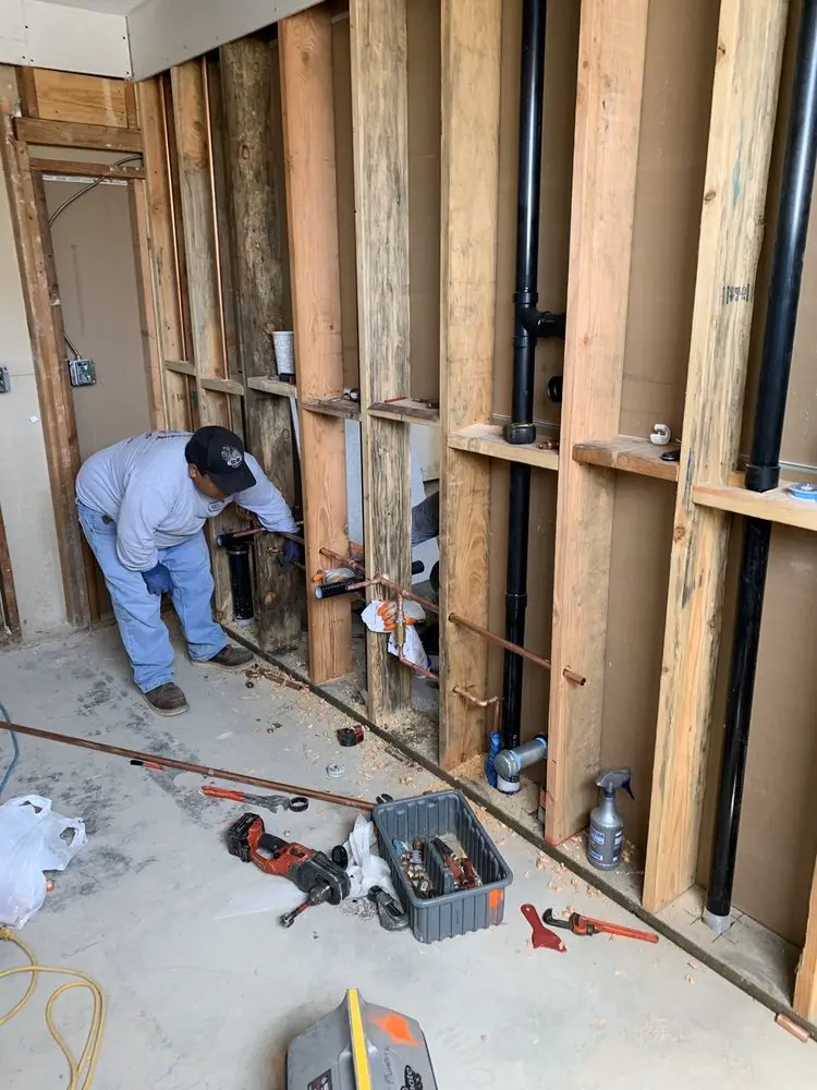 Commercial rough-in plumbing for Gas Line Repair in Windsorville